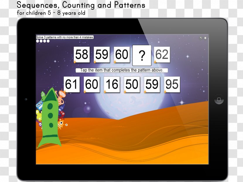 Tablet Computers Education Kindergarten Pattern - Mathematics - Castle Childhood Transparent PNG