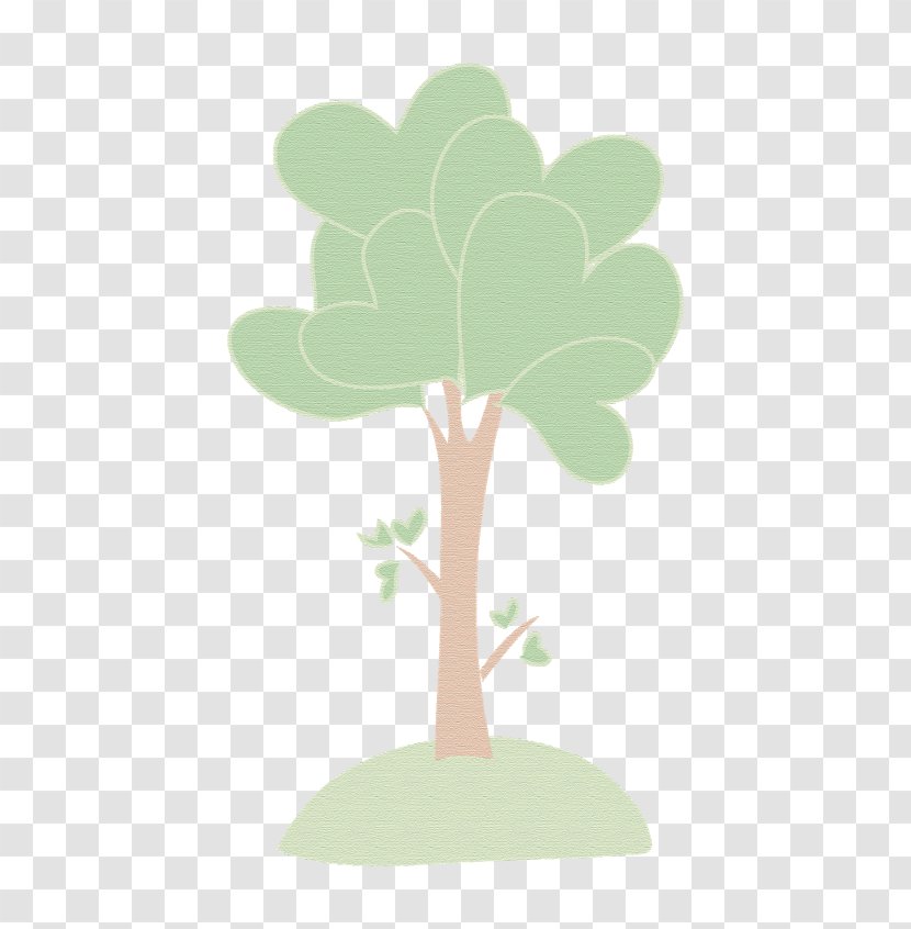 Green Leaf Tree Font Transparent PNG