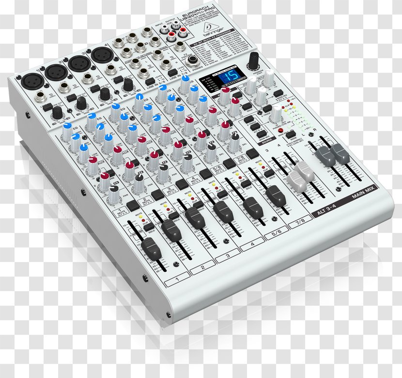 Audio Mixers Microphone Behringer UB1204FX-PRO Mixer - Cartoon - Eq Transparent PNG
