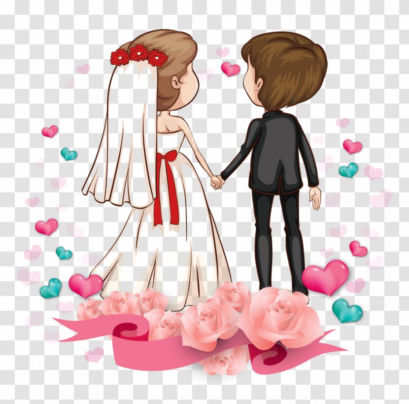 Love Romance Couple Cartoon Marriage Transparent PNG