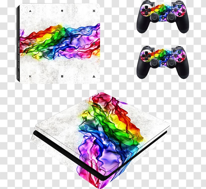 Sony PlayStation 4 Slim Video Game Consoles Decal - Playstation - Ripples Ripple Transparent PNG
