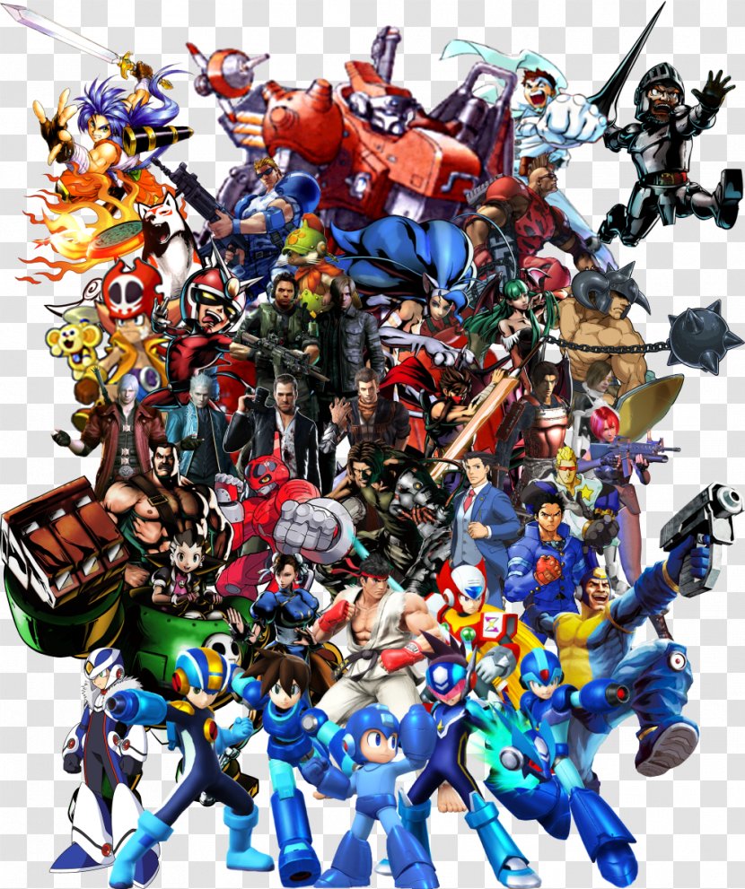 Mega Man Star Force 3 Capcom Resident Evil Video Game - Action Figure - Fire Tiger Transparent PNG