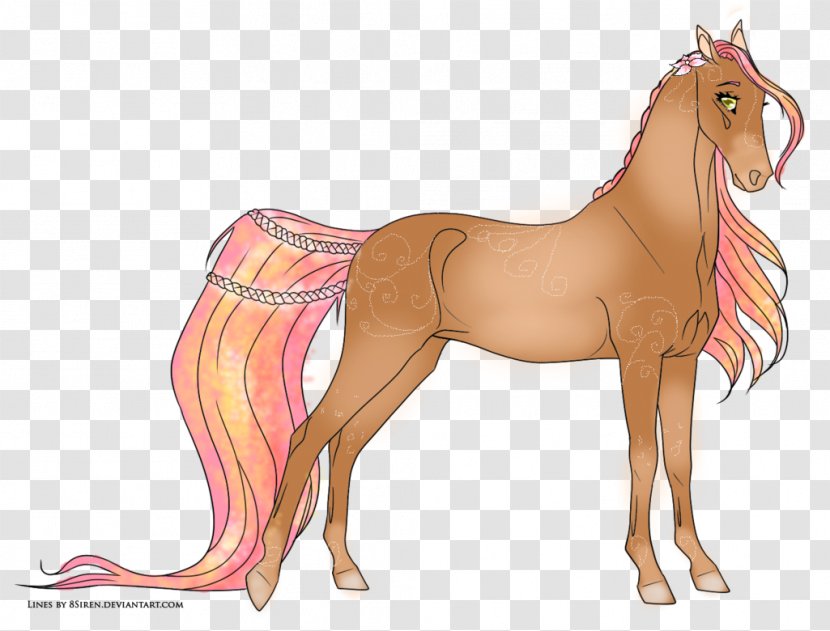 Mane Mustang Foal Stallion Pony - Tree Transparent PNG