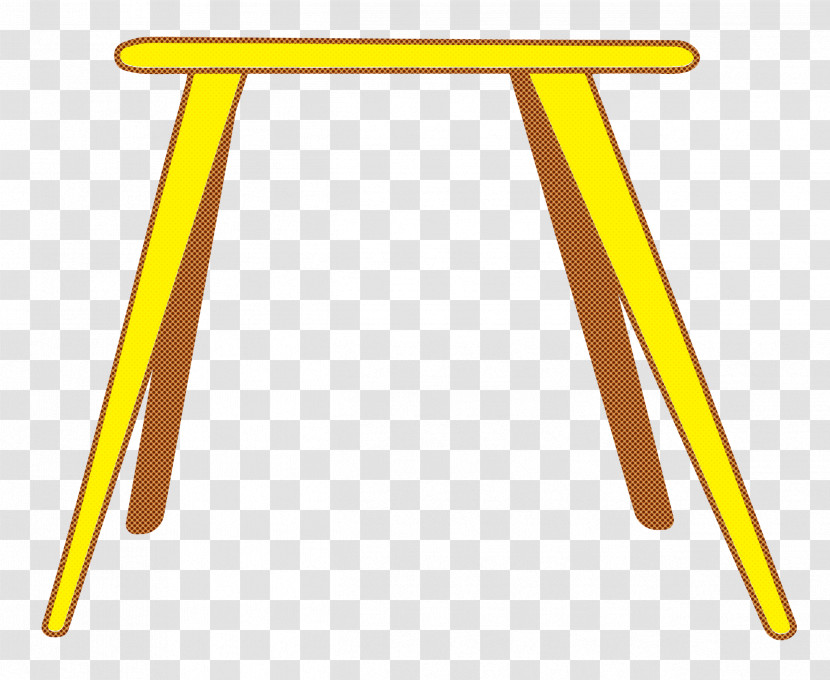 Outdoor Table Yellow Line Font Meter Transparent PNG