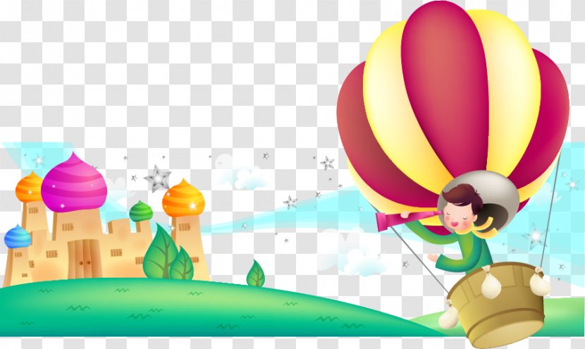 Pluto Balloon Boy Hoax Cartoon Illustration - Hot Air - Vector Sitting In Transparent PNG