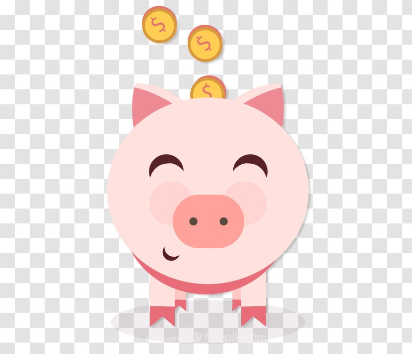 Piggy Bank Money - Vertebrate Transparent PNG
