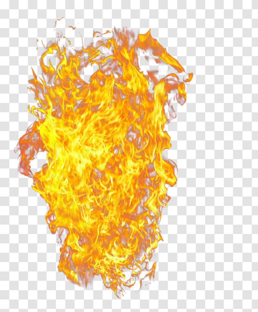 Fire Flame Clip Art - Yellow Transparent PNG
