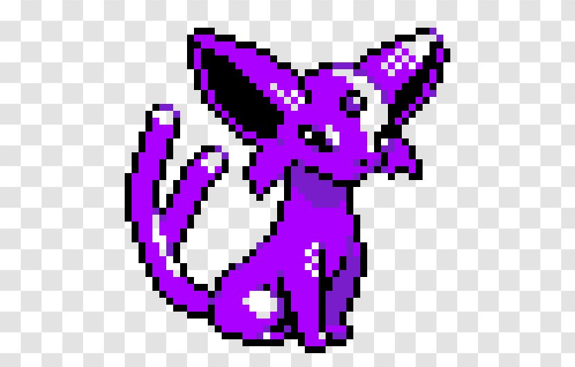 Pokémon Gold And Silver Red Blue Minecraft Espeon - Purple Transparent PNG