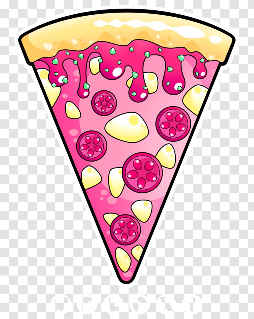 Pizza Margherita Bubble Tea Kavaii Food - Kawaii Transparent PNG