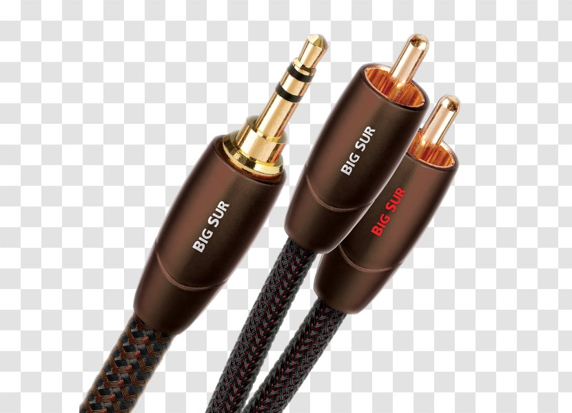 AudioQuest Big Sur RCA-to-RCA Interconnect Cable RCA Connector Evergreen Audio & Video Cables - Ycable - Copper Wire Transparent PNG