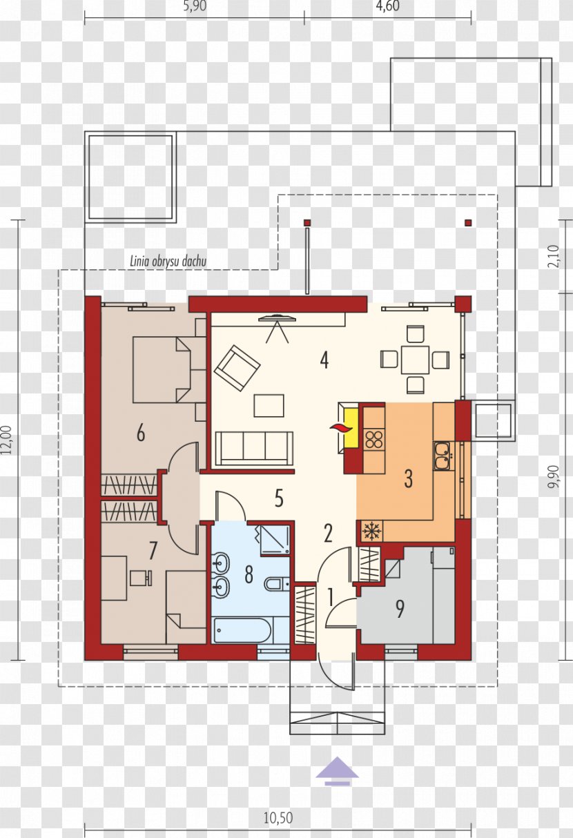 House Bedroom Floor Plan Square Meter - Child Transparent PNG