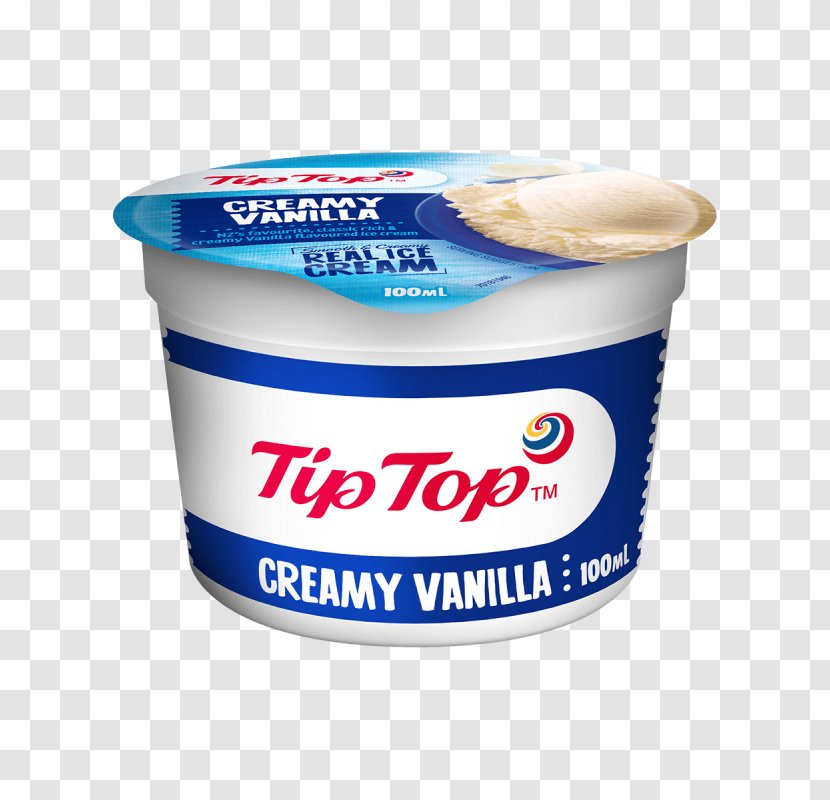 Vanilla Ice Cream Tip Top Milk Transparent PNG