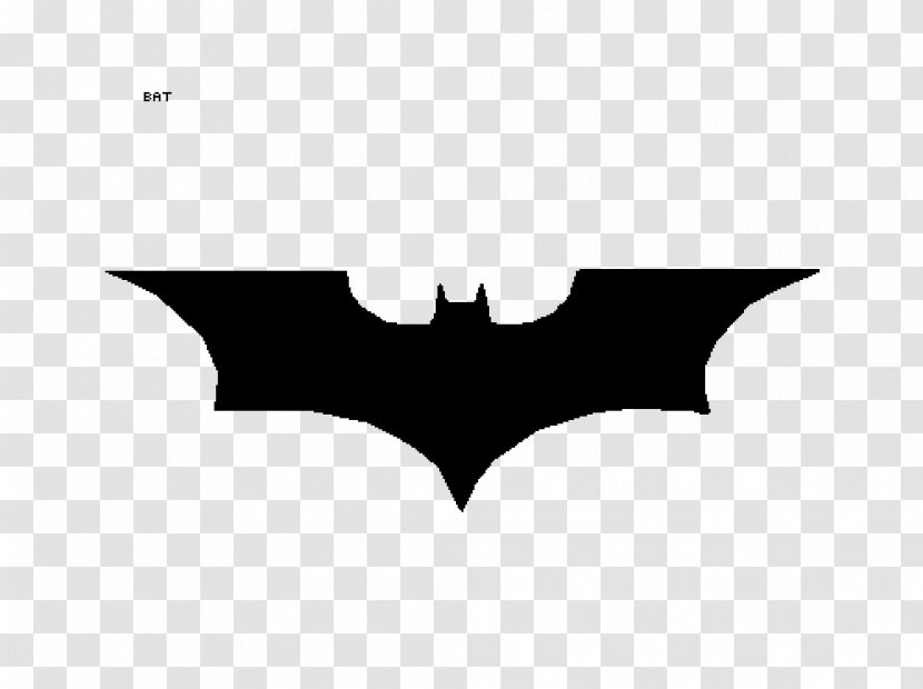 Batman Bat-Signal Stencil Decal Logo - Black And White Transparent PNG