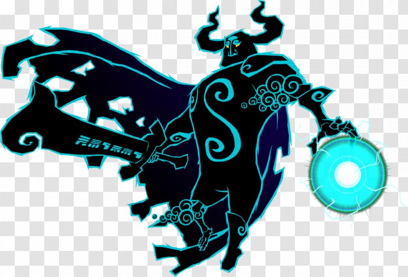 Ganon The Legend Of Zelda: Wind Waker Ocarina Time Four Swords Adventures Twilight Princess HD - Silhouette - Thunder Transparent PNG