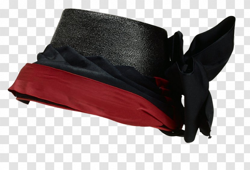 Hat Clip Art - Red - Black Flower Transparent PNG