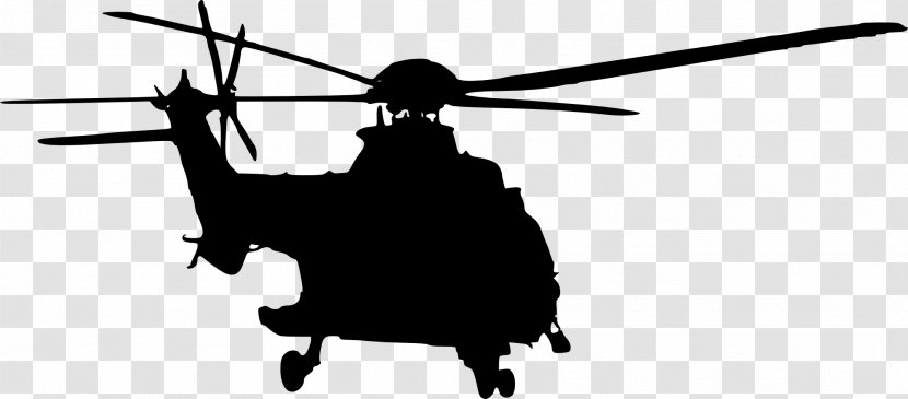 Military Helicopter Silhouette Aircraft Clip Art - Sikorsky Transparent PNG