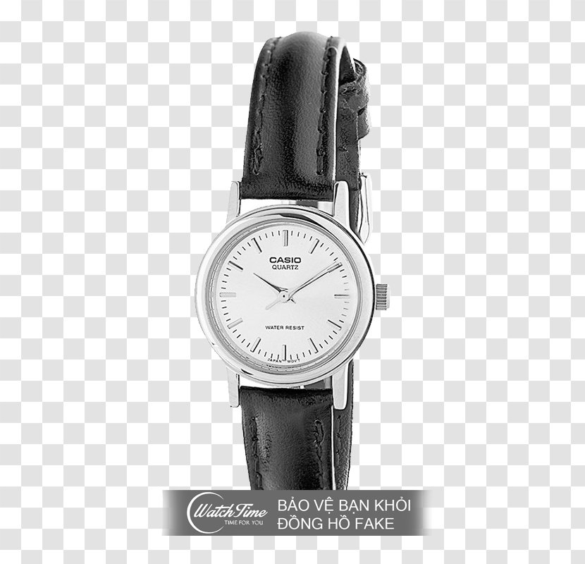 Casio Women's Pink Dial Watch Analog Leather - Clock Transparent PNG