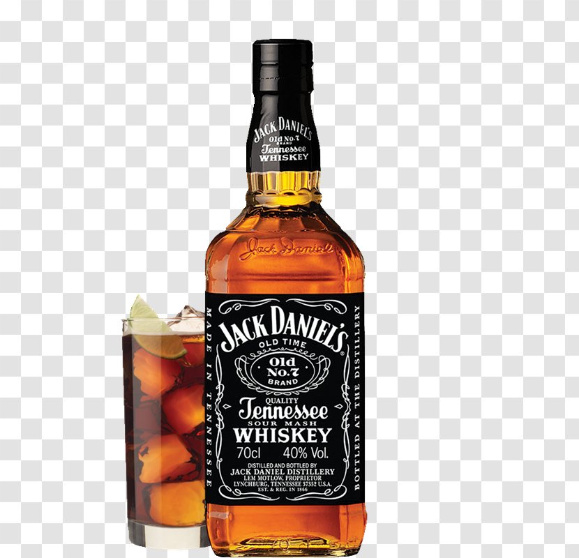 Tennessee Whiskey Distilled Beverage Jack Daniel's Scotch Whisky - Alcohol - Botella De Agua Transparent PNG