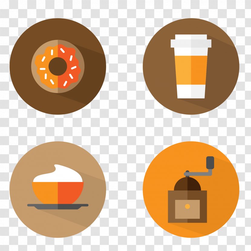 Cafe Iced Coffee Vector Graphics Flat White - Coffe Transparent PNG