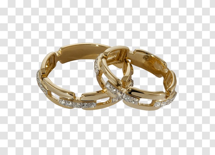 Bangle Wedding Ring Bracelet - Platinum Transparent PNG