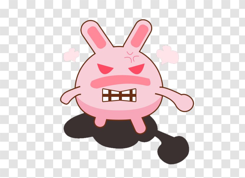 Rabbit Anger Clip Art - Easter Bunny - Angry Transparent PNG