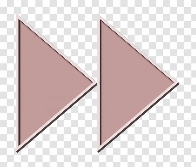 Fast Icon Forward Move - Peach Rectangle Transparent PNG