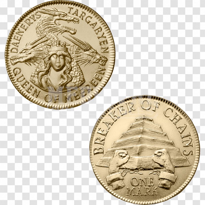 Coin Daenerys Targaryen Dragon House Gold - Medieval Collectibles Transparent PNG
