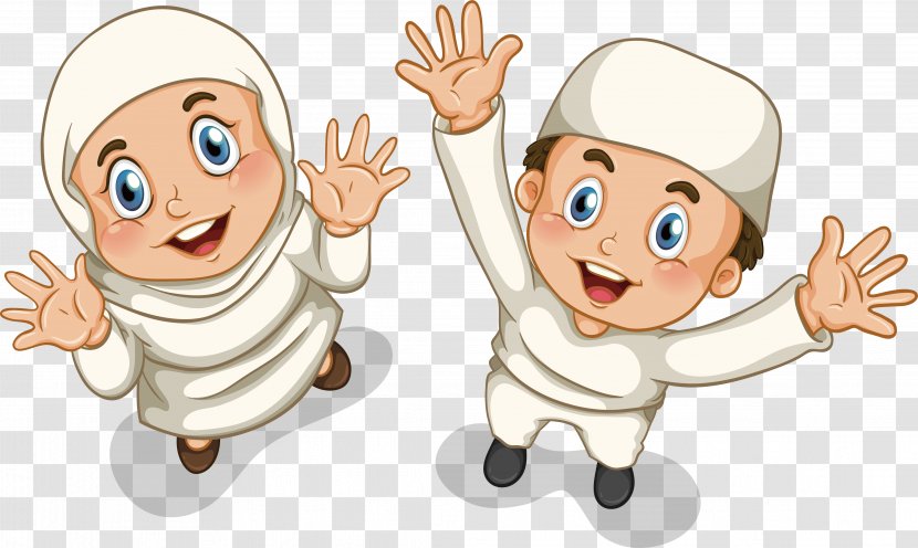 Muslim Islam Boy Illustration - Tree - Children Playing Transparent PNG