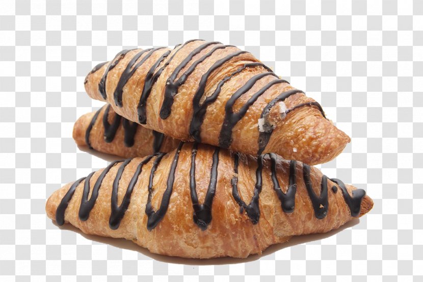 Croissant Pain Au Chocolat Breakfast Coffee Bread - Garnish - Croissants Transparent PNG