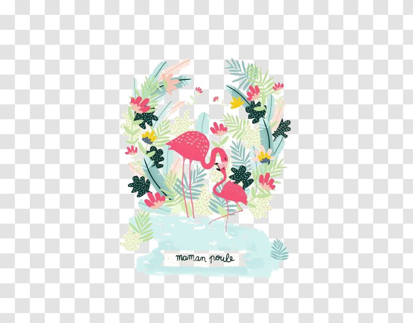 Poster Paper Illustration - Pattern - Flamingos Transparent PNG