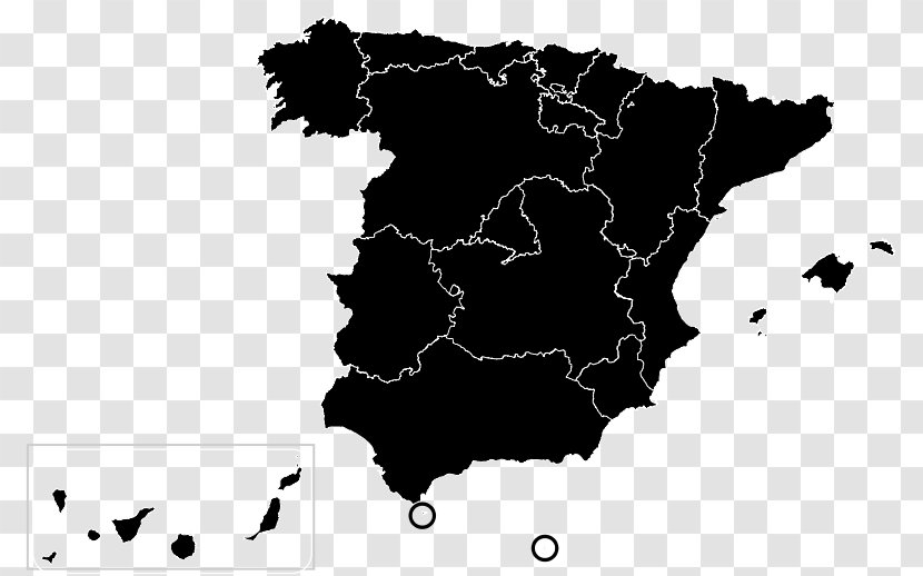 Spain Vector Map - Physische Karte Transparent PNG