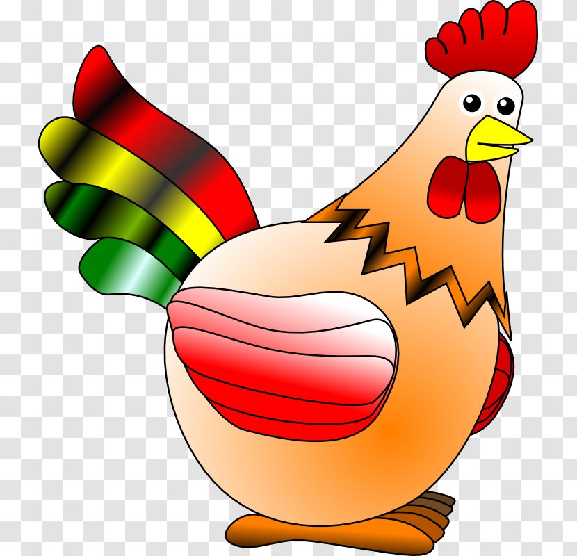 The Little Red Hen Chicken Clip Art - Galliformes - Picture Of A Rooster Transparent PNG