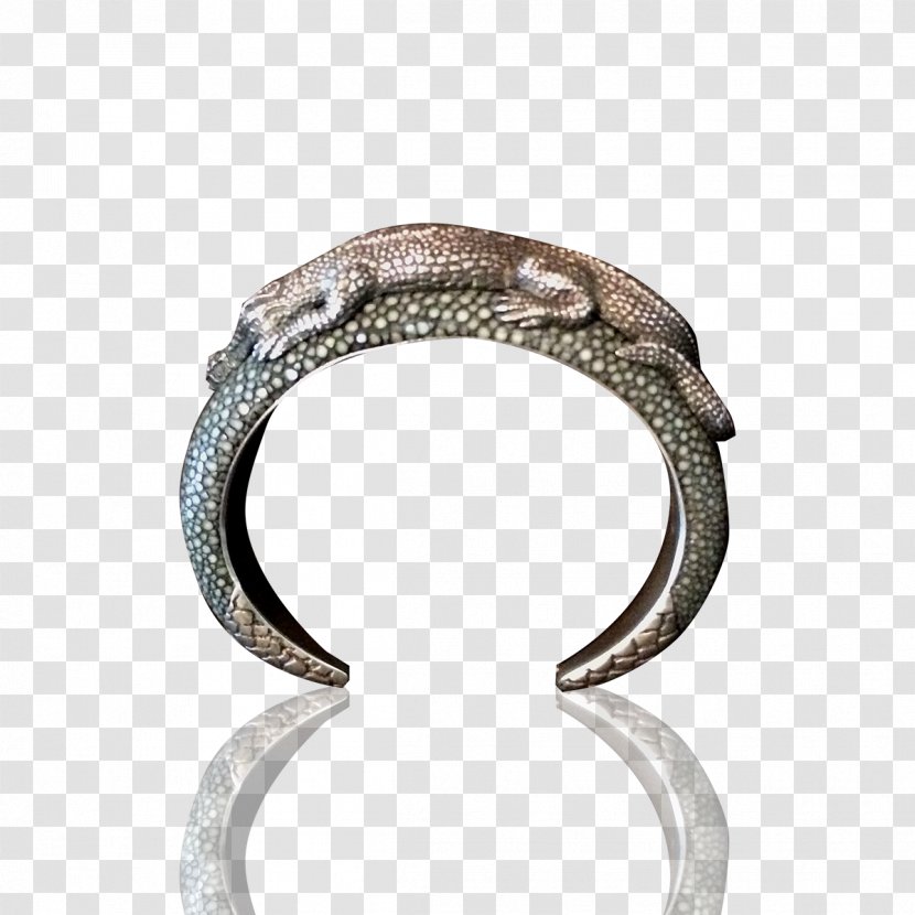 Silver Jewellery Sculpture Bracelet Art - Clothing Accessories - Alligator Transparent PNG