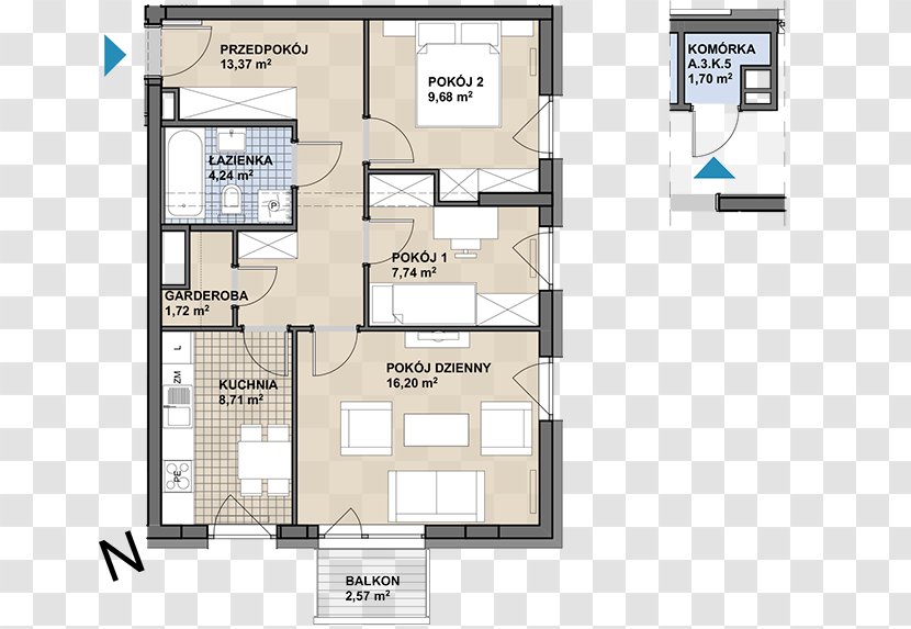 Floor Plan Property - Meter - Design Transparent PNG