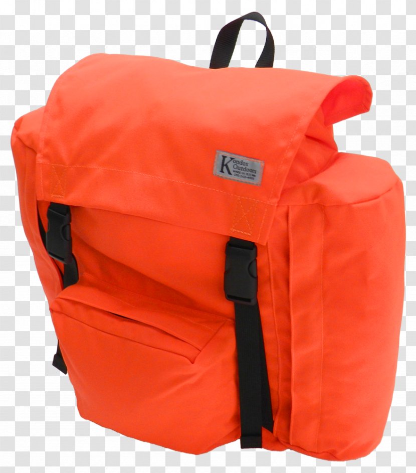 Dogbooties.com Hunting Canoeing Outfitter - Safety Orange - Backpack Transparent PNG