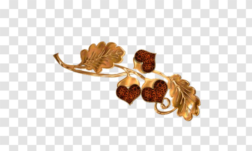 La Colline Aux Esclaves Jewellery Clip Art - Chomikujpl - Creative Jewelry Heart-shaped Leaves Transparent PNG