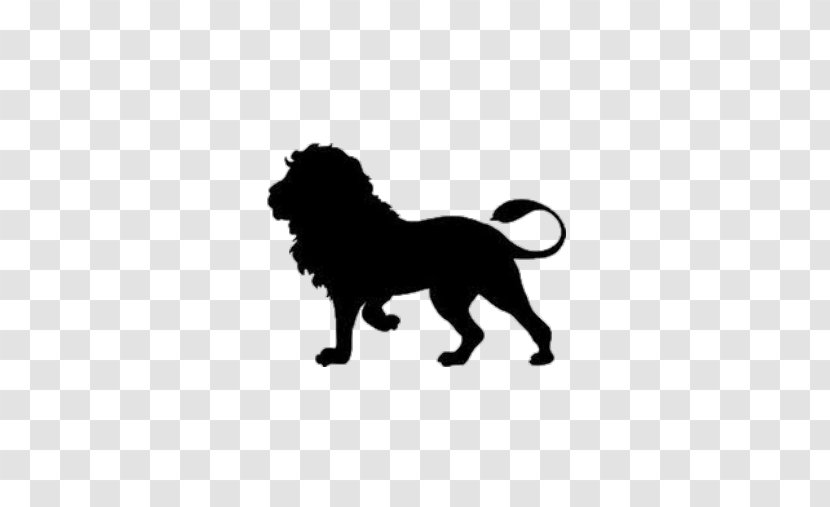 Lion Cougar Clip Art Silhouette Image - Big Cats - Pride Of Lions Transparent PNG