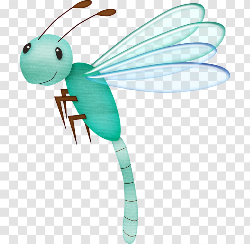 Insect Dragonfly Cartoon Clip Art - Organism - Hand-painted Transparent PNG