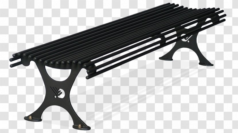 Bench Metal Iron Street Furniture Bank - Top Transparent PNG