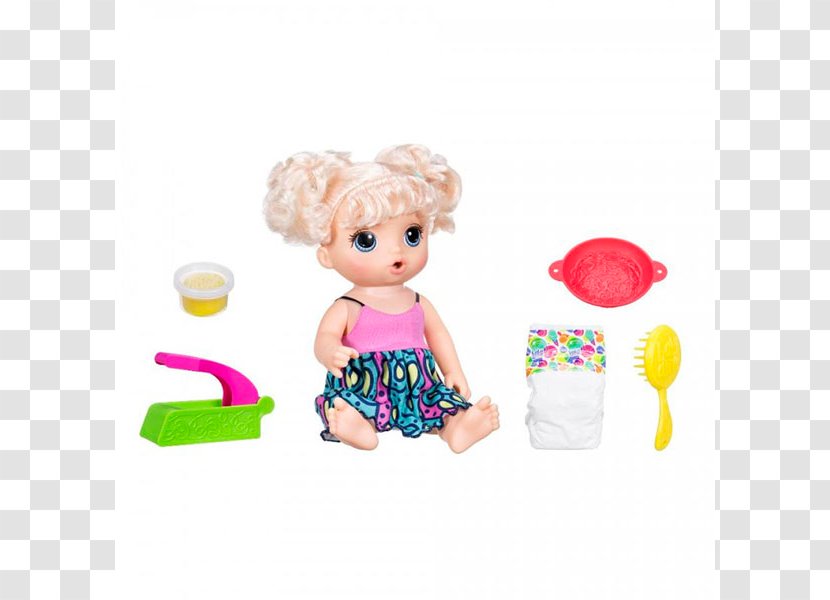 Hasbro Baby Alive Super Snacks Snackin' Sara Doll Noodle Toy - Child Transparent PNG