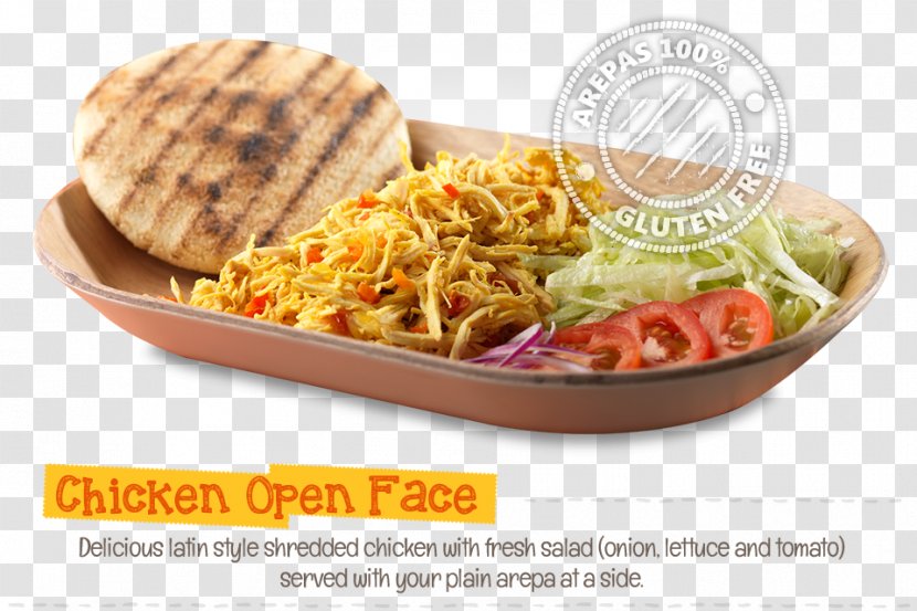 Arepa Fast Food Stuffing Open Sandwich Mediterranean Cuisine - Vegetarian - Corn Meal Transparent PNG