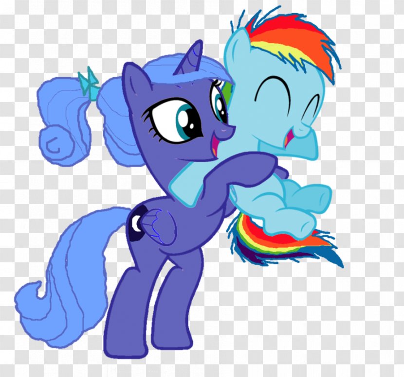 Princess Luna Pony Rainbow Dash Twilight Sparkle Applejack - Watercolor - FOREVER FRIENDS BEAR Transparent PNG