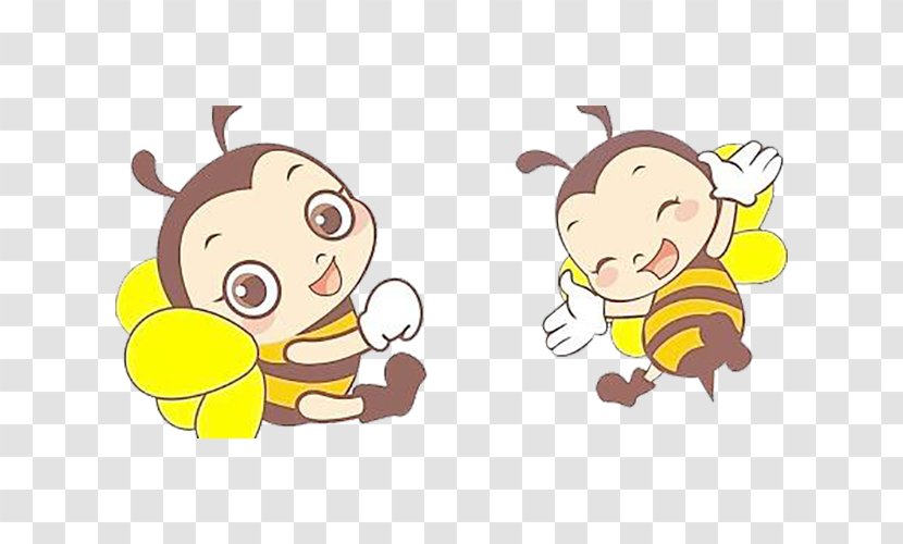 Cartoon Honey Bee - Area - Cute Little Transparent PNG