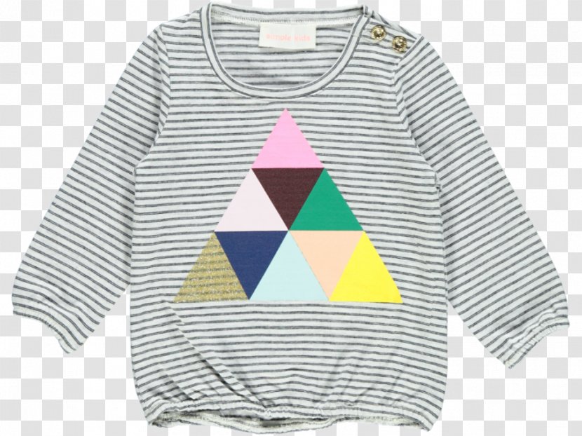 Long-sleeved T-shirt Sweater Outerwear - Simple Triangle Transparent PNG