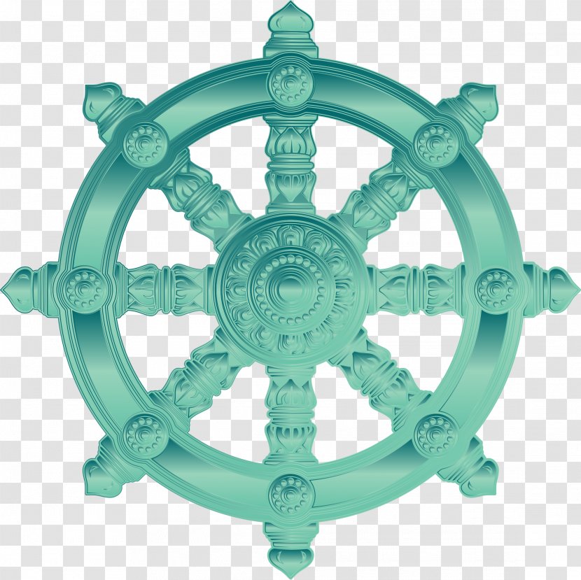 Dharmachakra Buddhism Buddhist Symbolism Clip Art - Tibetan - Jade Cliparts Transparent PNG