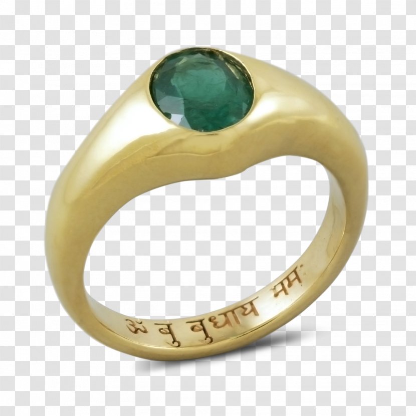 Ring Jewellery Gemstone Emerald Colored Gold - Lace Design Transparent PNG