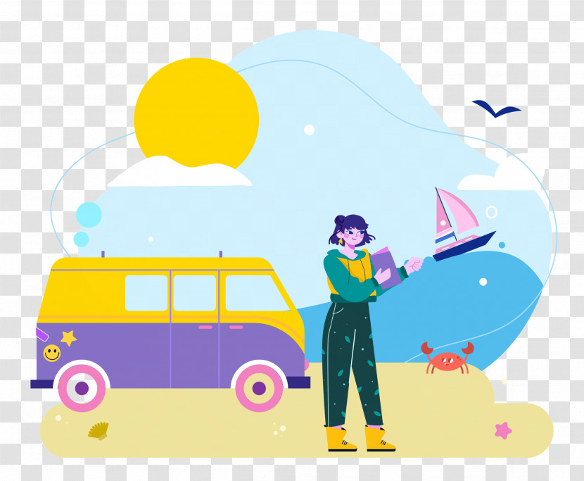 Seashore Day Vacation Travel Transparent PNG