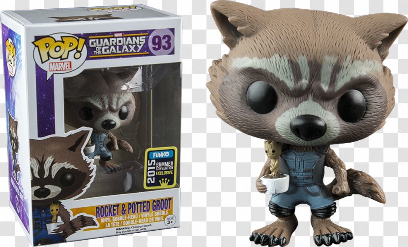 Rocket Raccoon Groot San Diego Comic-Con Nova Funko - Figurine Transparent PNG