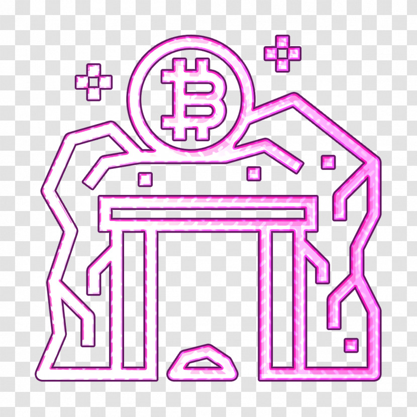 Bitcoin Icon Data Mining Icon Transparent PNG