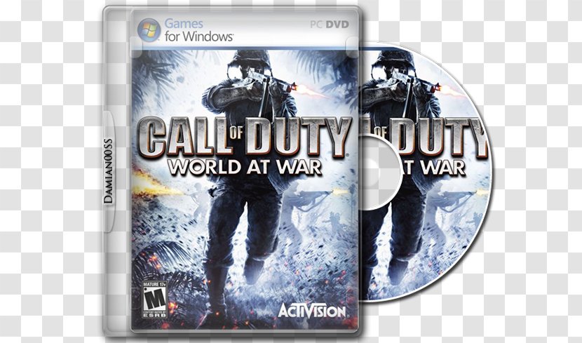 Call Of Duty: World At War Black Ops Zombies WWII Duty 4: Modern Warfare - Dvd Transparent PNG